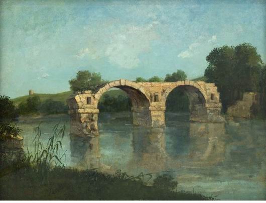 Le pont d'Amrussum, Gustave Courbet